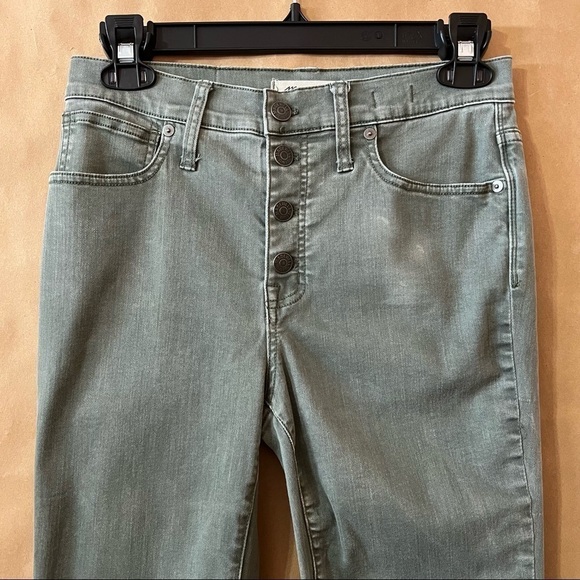 Madewell | 9" High Rise Skinny Jeans: Garment-Dyed Button-Front Edition Size 28 - Picture 4 of 16